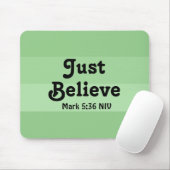 Christlicher Glaube glaubt nur Bibelverse Grün Mousepad (Mit Mouse)