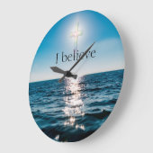 Christlicher Glaube Große Wanduhr (Winkel)