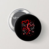 Christlicher Glaube Hoffnung Liebe Herzen Religiös Button (Vorne & Hinten)