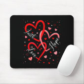 Christlicher Glaube Hoffnung Liebe Herzen Religiös Mousepad (Mit Mouse)