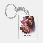 Christlicher "Glaube" in Afrika Schlüsselanhänger (Vorderseite links)