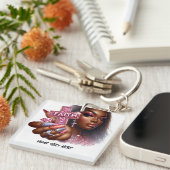 Christlicher "Glaube" in Afrika Schlüsselanhänger (Vorderseite rechts)