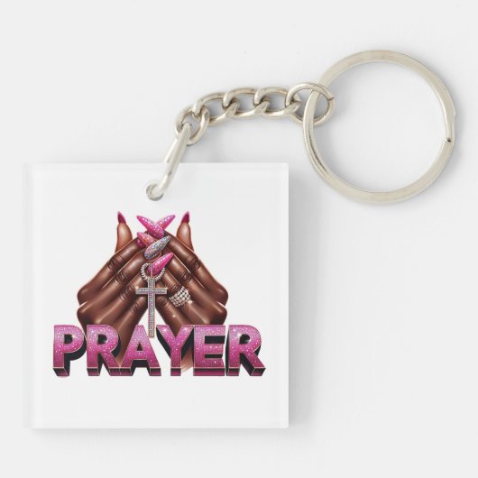 Christlicher "Glaube" in Afrika Schlüsselanhänger (Rückseite)