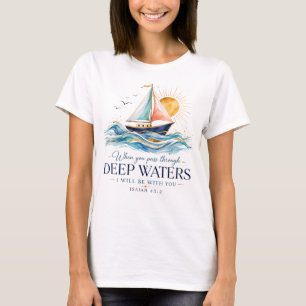 Christlicher Glaube in tiefen Gewässern T-Shirt