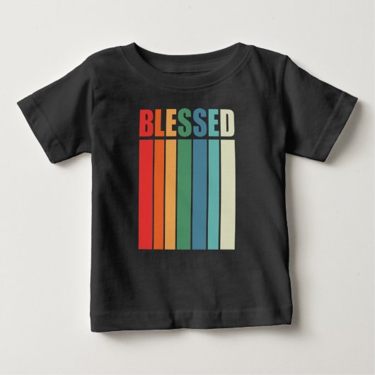 Christlicher Glaube Inspiration Zitat: Gesegnet Vi Baby T-shirt (Vorderseite)