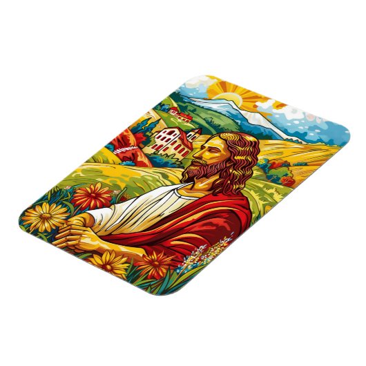 Christlicher Glaube Inspirationskunst für Auferste Magnet (Linke Seite)