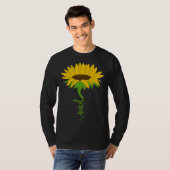 Christlicher Glaube Jesus Blume Gelbe Sonnenblume T-Shirt (Vorne ganz)
