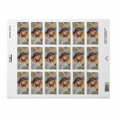 Christlicher Glaube Jesus Christus Adressaufkleber (Vorne)