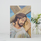 Christlicher Glaube Jesus Christus Briefpapier (Stehend Vorderseite)