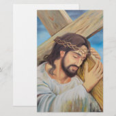 Christlicher Glaube Jesus Christus Briefpapier (Vorne/Hinten)