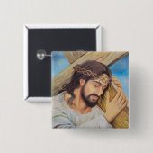 Christlicher Glaube Jesus Christus Button (Vorne & Hinten)