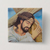Christlicher Glaube Jesus Christus Button (Vorderseite)