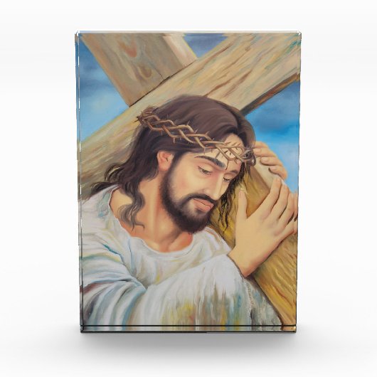 Christlicher Glaube Jesus Christus Fotoblock (Vorderseite)