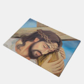 Christlicher Glaube Jesus Christus Fußmatte (Schrägansicht)