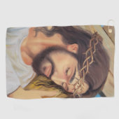 Christlicher Glaube Jesus Christus Golfhandtuch (Horizontal)
