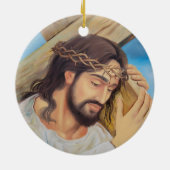 Christlicher Glaube Jesus Christus Keramik Ornament (Hinten)