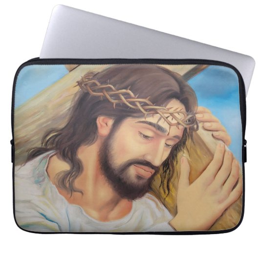 Christlicher Glaube Jesus Christus Laptopschutzhülle (Vorderseite)
