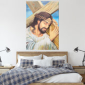 Christlicher Glaube Jesus Christus Leinwanddruck (Insitu (Schlafzimmer))
