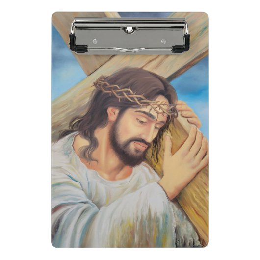 Christlicher Glaube Jesus Christus Mini Klemmbrett (Vorderseite)