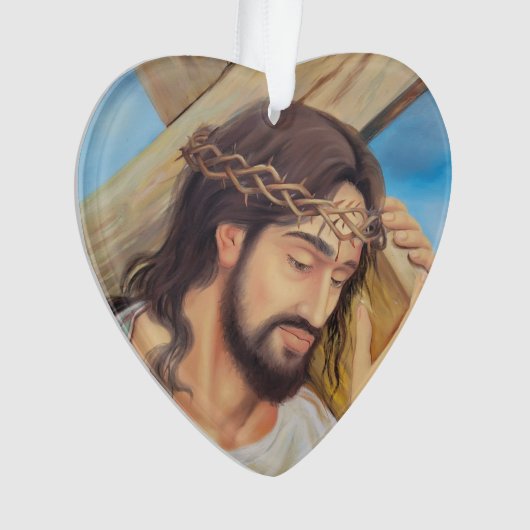 Christlicher Glaube Jesus Christus Ornament (Vorderseite)