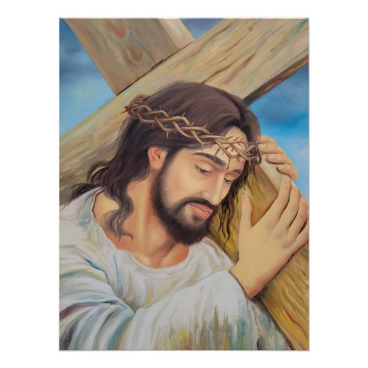 Christlicher Glaube Jesus Christus Poster (Vorderseite)