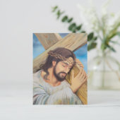 Christlicher Glaube Jesus Christus Postkarte (Stehend Vorderseite)