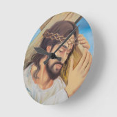 Christlicher Glaube Jesus Christus Runde Wanduhr (Winkel)
