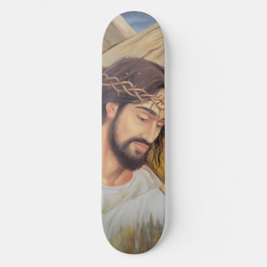 Christlicher Glaube Jesus Christus Skateboard (Vorderseite)