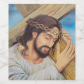 Christlicher Glaube Jesus Christus Weinetikett (Einzelnes Label)