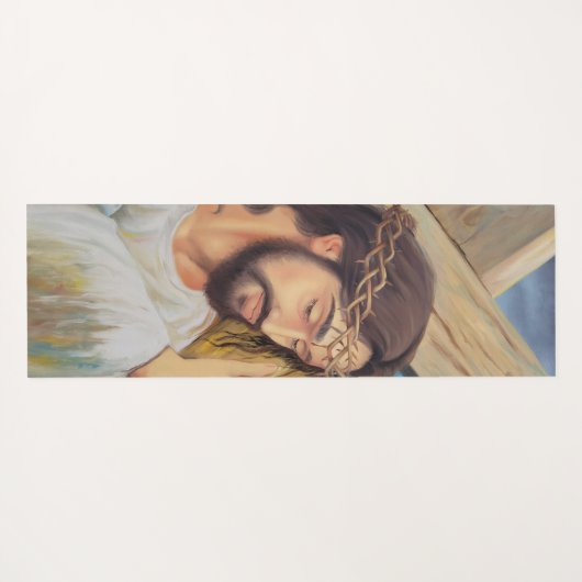 Christlicher Glaube Jesus Christus Yogamatte (Rückseite (Horizontal))