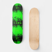 Christlicher Glaube Jesus ist Lord Skateboard (Vorderseite)