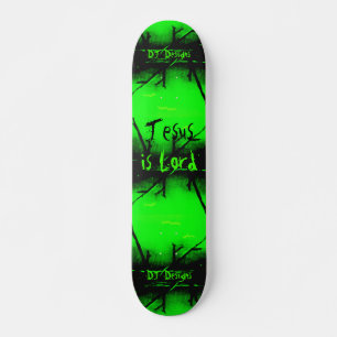 Christlicher Glaube Jesus ist Lord Skateboard