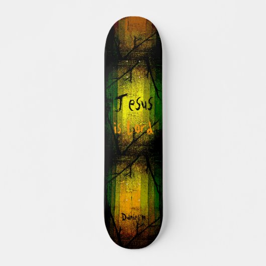Christlicher Glaube Jesus ist Lord Skateboard (Vorne)