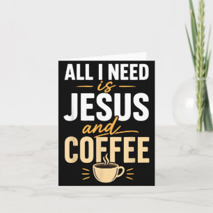 Christlicher Glaube Jesus Kaffee Morgen Gebet Karte