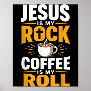 Christlicher Glaube Jesus Kaffee Morgen Gebet Poster