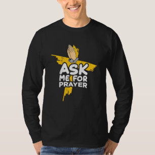 Christlicher Glaube Jesus Kreuz Fragte mich für da T-Shirt