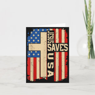Christlicher Glaube Jesus Rette USA Patriotisch Am Karte