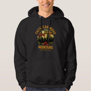 Christlicher Glaube kann Berge bewegen Jesus Chris Hoodie