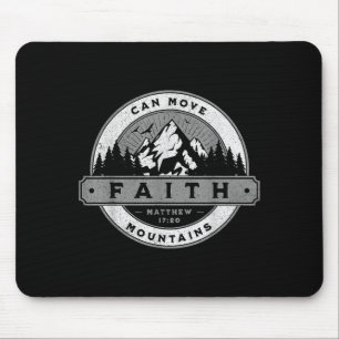 Christlicher Glaube kann Berge versetzen - Matthäu Mousepad