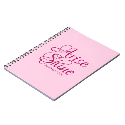 Christlicher Glaube kommt auf und das Shine Bible  Notizblock (Linke Seite)