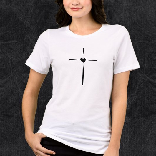 Christlicher Glaube Liebe Herzmädchen T - Shirt