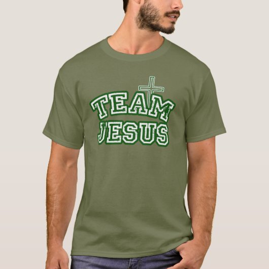 Christlicher Glaube Mens Jesus-Team Shirt-Shirt T-Shirt (Vorderseite)