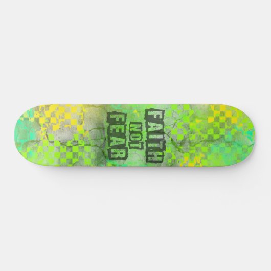 Christlicher Glaube nicht Angst Skateboard-Design Skateboard (Horizontal)