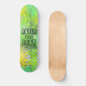 Christlicher Glaube nicht Angst Skateboard-Design Skateboard (Vorderseite)