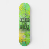 Christlicher Glaube nicht Angst Skateboard-Design Skateboard (Vorderseite)