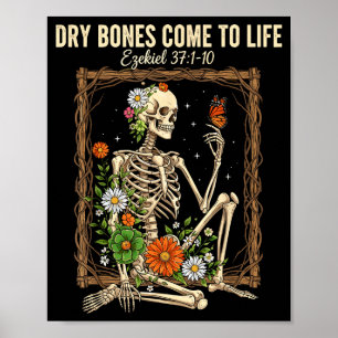 Christlicher Glaube Trockene Knochen werden lebend Poster