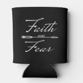 Christlicher Glaube über Angst Dosenkühler (Rückseite)