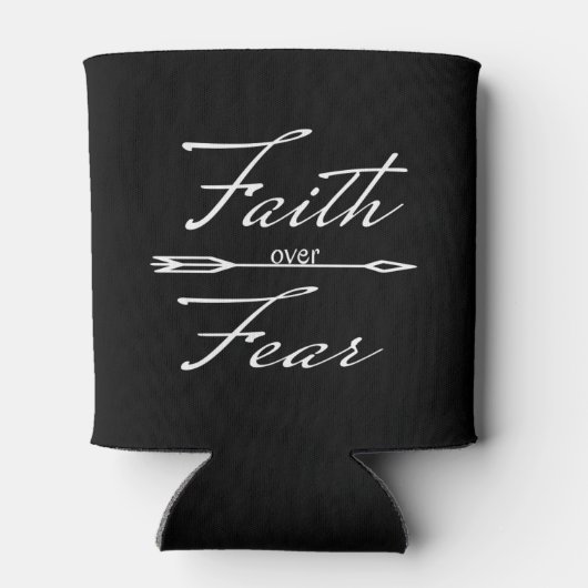 Christlicher Glaube über Angst Dosenkühler (Rückseite)