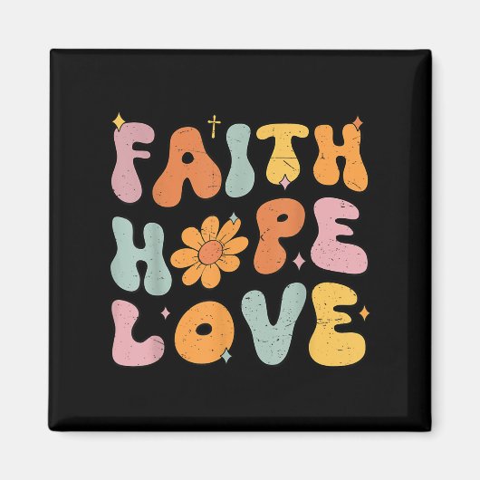 Christlicher Glaube über Angst Frauen Mädchen Nied Magnet (Vorne)