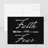 Christlicher Glaube über Angst Postkarte (Vorne/Hinten)